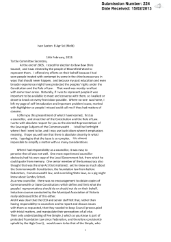 Submission Number: 224 Date Received: 15/02/2013