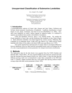 Unsupervised Classification of Submarine