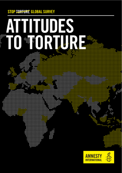 Attitudes to Torture - Amnesty International