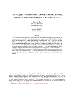 The Marginal Propensity to Consume Out of Liquidity