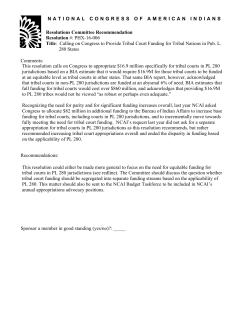 Comments: Recommendations