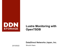 Lustre Monitoring with OpenTSDB