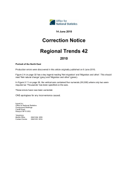 Portrait of the North East - Office for National Statistics