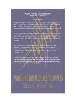 Marching Royal Dukes Trumpets &ldquo;The Band of Brothers&rdquo;