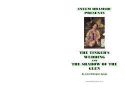 SNEEM DRAMSOC PRESENTS