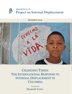 Changing Times: The International Response to Internal