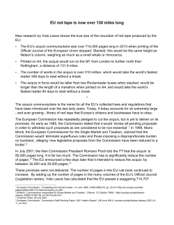 EU red tape is now over 130 miles long