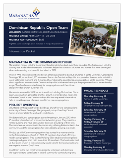Dominican Republic Open Team - Maranatha Volunteers International