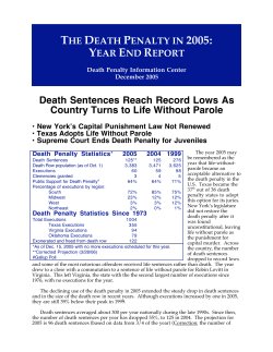 Death Sentences Reach Record Lows As Country Turns to Life