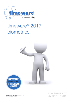timeware® 2017 biometrics