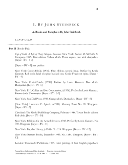 i. by john steinbeck - Princeton University