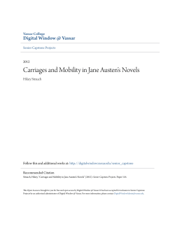 Carriages and Mobility in Jane Austen`s Novels