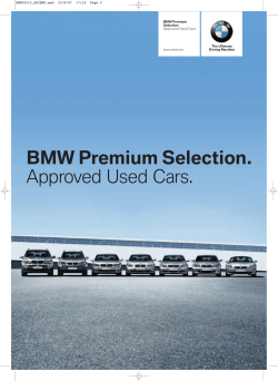 BMW Premium Selection. Approved Used Cars.