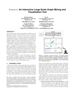 Perseus: An Interactive Large-Scale Graph Mining and Visualization
