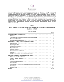 Part I NUTS AND BOLTS: ESTABLISHING AND OPERATING A