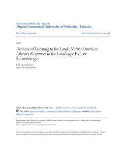 Review of Listening to the Land: Native American Literary
