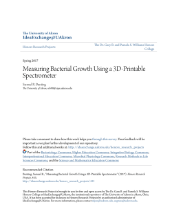 Measuring Bacterial Growth Using a 3D