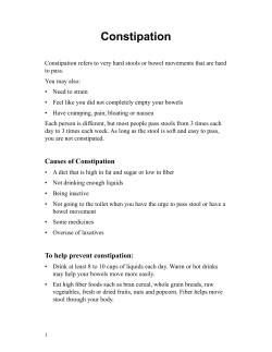 Constipation - Spanish - Health Information Translations
