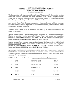 chisago lakes &ndash; lake improvement district