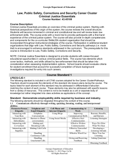 Criminal Justice Essentials