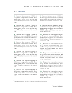 Exercises with Solutions
