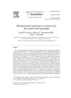 Putting lexical constraints in context into the visual