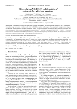 High resolution (3+1) REMPI and dissociation of acetone via 3p&larr;n