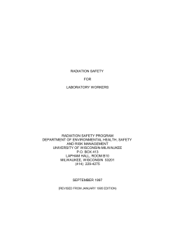 Radiation Safety for Laboratory Workers