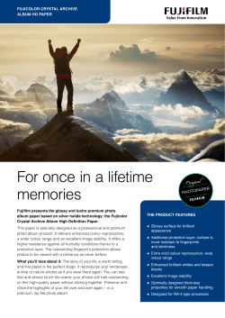 For once in a lifetime memories