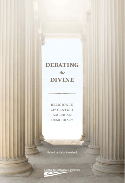 debating divine - Center for American Progress