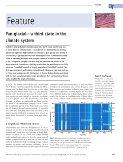 Hoffman: The Pan-glacial state