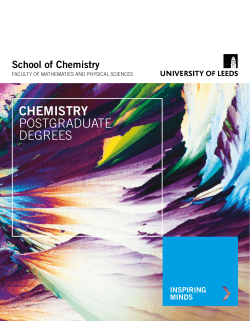 CHEMISTRY POSTGRADUATE DEGREES