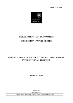 Paper - University of Oxford, Department of Economics
