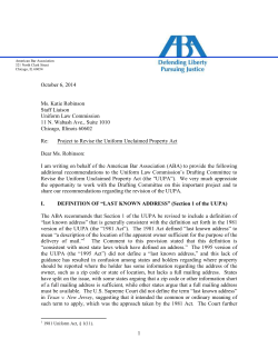 Comments - American Bar Association