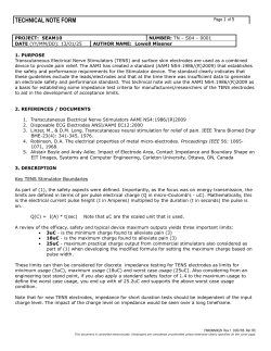TN-S04-0001 - TENS Test Limit Guidelines R0