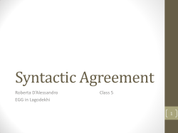 Syntactic Agreement 5_EGG