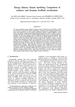 Energy balance climate modeling: Comparison of radiative and
