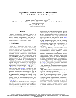 A Systematic Literature Review of Twitter Research from a Socio