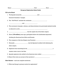 Exploration Study Guide