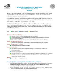 OSPI CCSS Major Focus 3-5