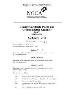 Draft Sample Ordinary Level Terminal Paper