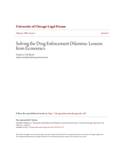 Solving the Drug Enforcement Dilemma: Lessons from Economics