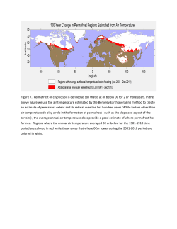 Figure 7. Permafrost or cryotic soil is defined as soil