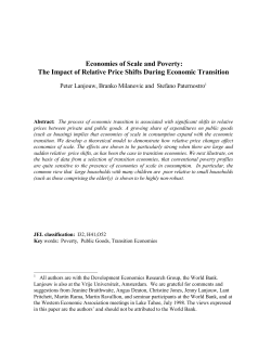 Economies of Scale and Poverty: The Impact of Relative