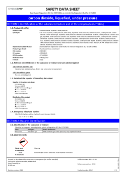 SAFETY DATA SHEET carbon dioxide, liquefied, under