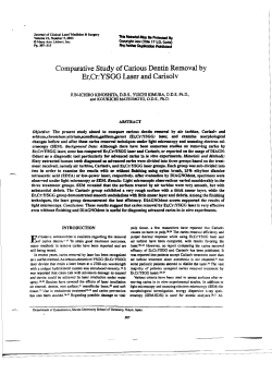 Comparative Study of Carious Dentin Removal by Er,Cr
