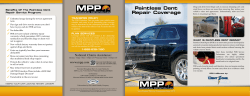 Paintless Dent Repair Coverage