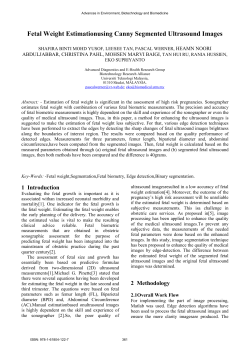 Fetal Weight Estimationusing Canny Segmented