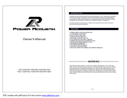 Power Series Multi-Channel `04-`06 (PS)