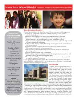 Moon Area School District At A Glance